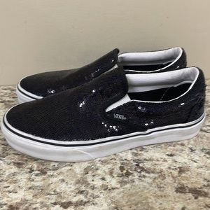 Vans Micro Sequins Classic Slip-On Shoes